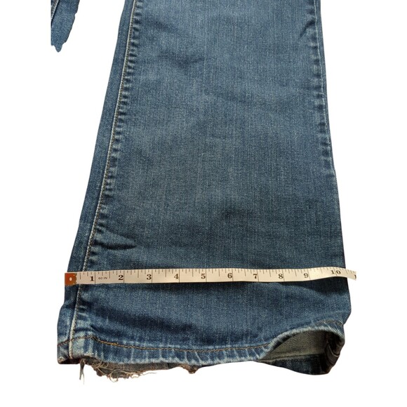 Levis Womens 509 Vitg Orange Tab Jeans Blue Stretch Frayed Hem Denim 20W Med - Picture 2 of 11